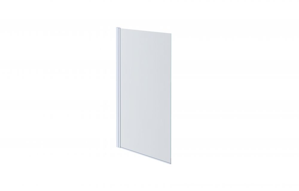AQ DEL SBA 08015CH Шторка на ванну, одноэлементная, поворотная 800X1500 профиль хром, стекло прозрачное (старый артикул AQNAP6211-80)