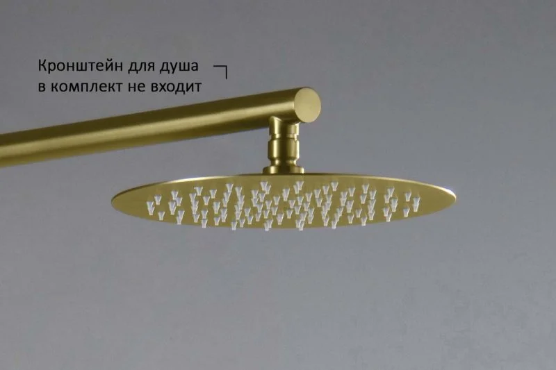 AQ2073BG круглый верхний душ  250*2 мм, шлиф. золото