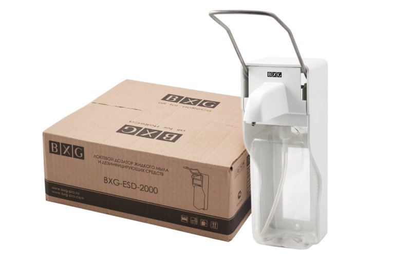 Дозатор жидкого мыла и дезинфицирующих средств локтевой BXG-ESD-2000