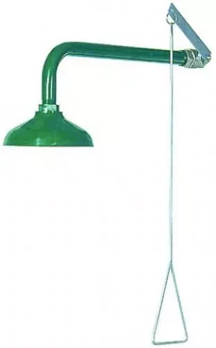 Аварийный душ для промывки глаз настенный из нерж. стали с рычагом Nofer SC830SS