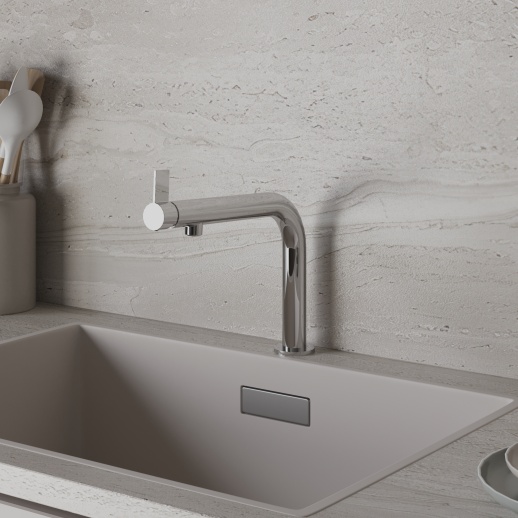 Смеситель для кухни PAINI Cucina 78CR579WSAKM, хром (CR) Смеситель для кухни PAINI Cucina 78CR579WSAKM, хром (CR)