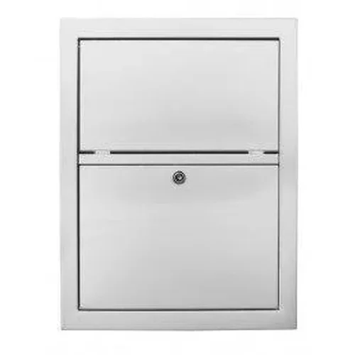 Встраиваемый в стену мусорный бак с дверью Nofer 12001.S  432*330*115 мм