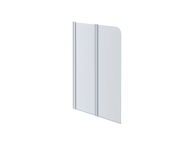 AQUATEK AQ DEL SBA 10015CH Шторка на ванну двухэлементная поворотная