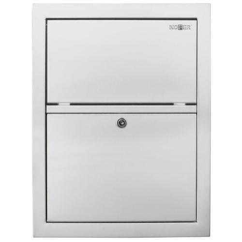 Встраиваемый в стену мусорный бак с дверью Nofer 12001.S  432*330*115 мм