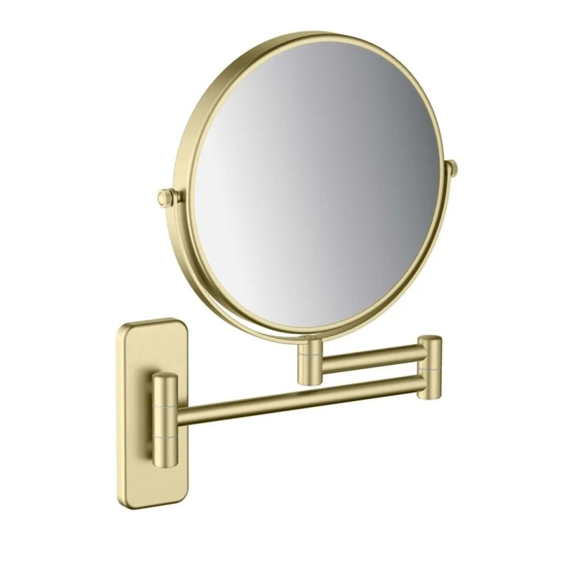 AQ4911BG зеркало косметическое настенное 5х, шлиф. золото