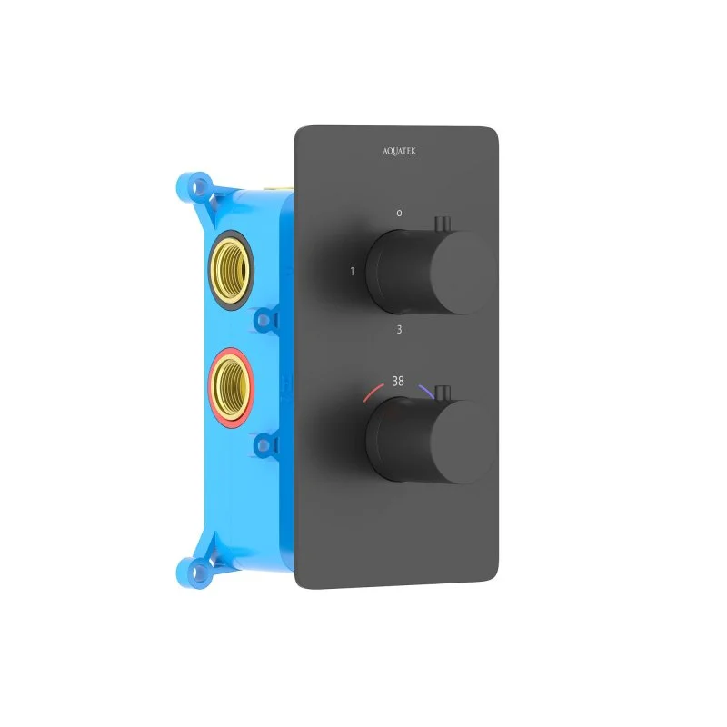 Термостатический смеситель для ванны 3 режима AQUATEK AQ1393MB ЕВРОПА