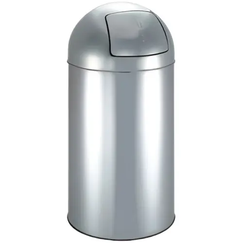 Урна для мусора c крышкой 35 литров Nofer 14116.2.B стальное