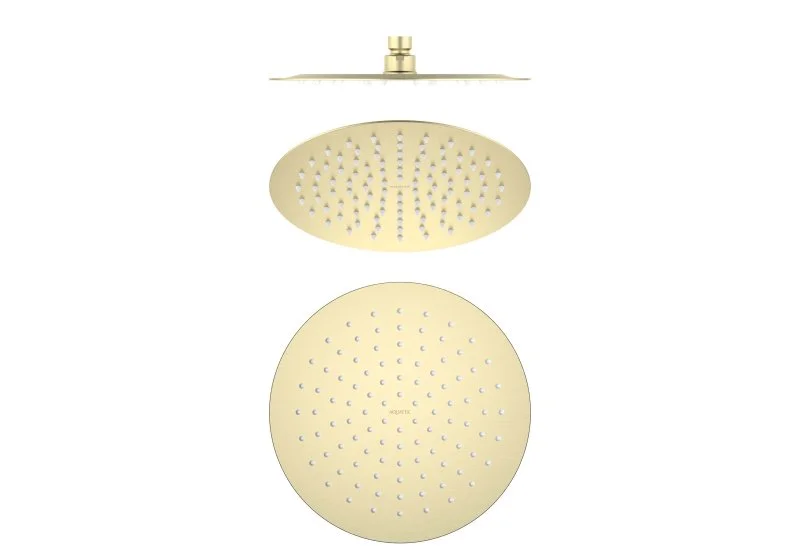AQ2073BG круглый верхний душ  250*2 мм, шлиф. золото