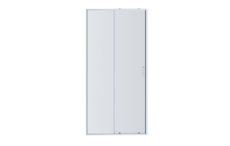 AQ NAA 6121-100 (новый артикул AQ ARI RA 10020CH) Душевая дверь двухэлементная, раздвижная1000x2000 профиль хром