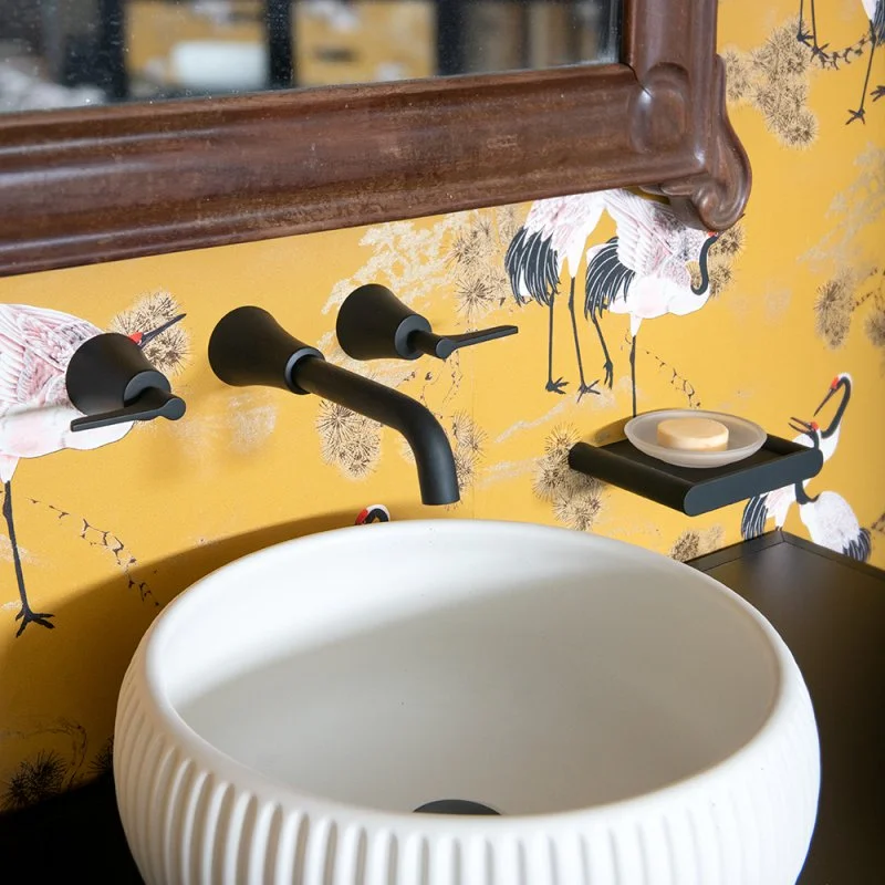 Встраиваемый смеситель для раковины ADAGIETTO 912001MLNM чёрный