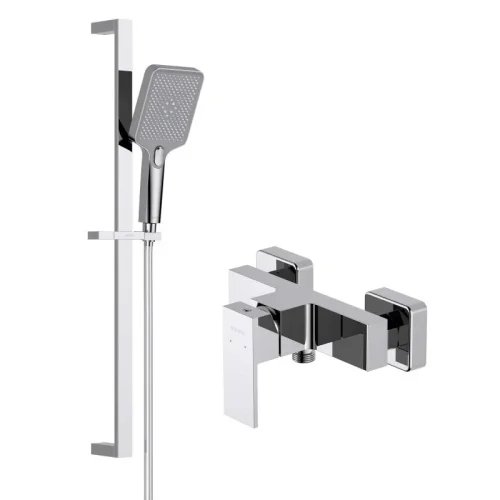 AQ1660CR ЛИБРА смеситель для душа ,  AQ2019CR ЛИБРА душевой гарнитур 3jet 68 см