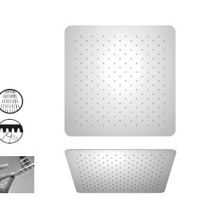 Верхний душ PAINI 50CR759UPQ25E 250 мм, квадратный, ультратонкий, хром (CR)