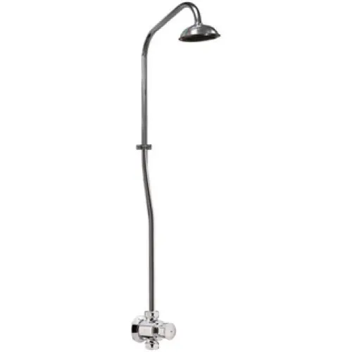 Порционно нажимной душевой кран с жесткой стойкой и лейкой Presto P 50 38022 CR1903 4