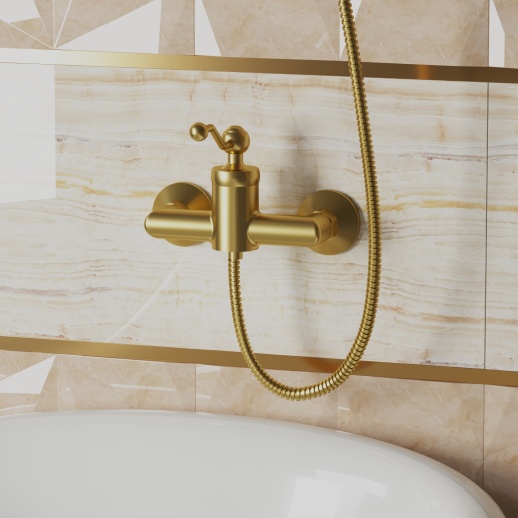 Смеситель для душа PAINI Duomo 88PJ511 без аксессуаров, брашированное золото PVD (PJ) Смеситель для душа PAINI Duomo 88PJ511 без аксессуаров, брашированное золото PVD (PJ)