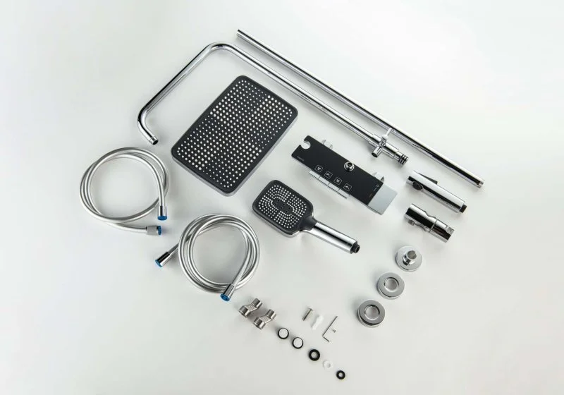 AQ3040CR ПОЛАРИС душевая система (смеситель для ванны) 295х195мм