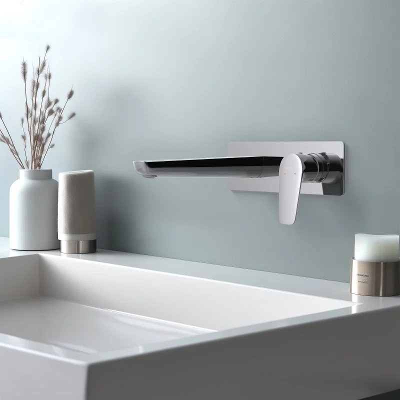 Смеситель для раковины настенный (внешняя и скрытая часть) AQUATEK AQ1113CR БЕТТА