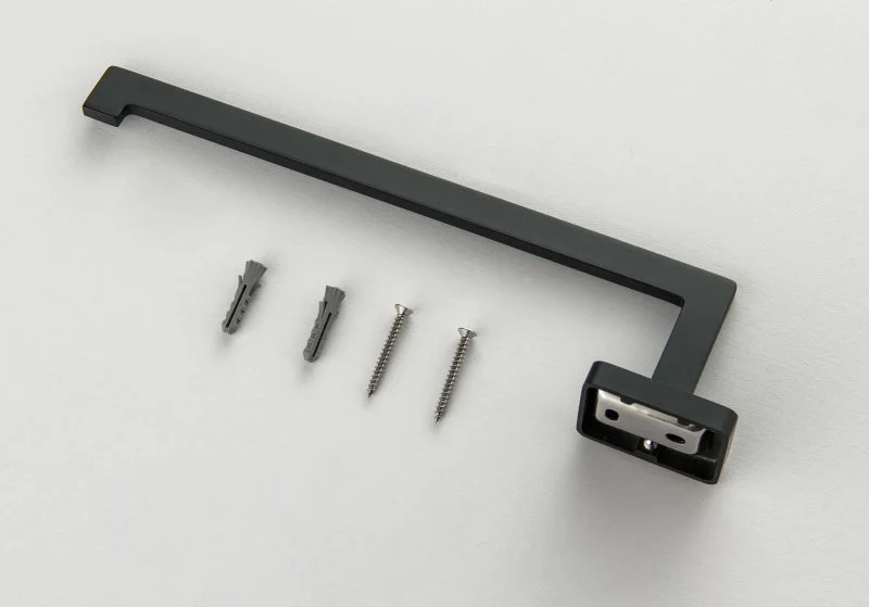 Полотенцедержатель AQUATEK, матовый черный AQ4319MB ЛИБРА