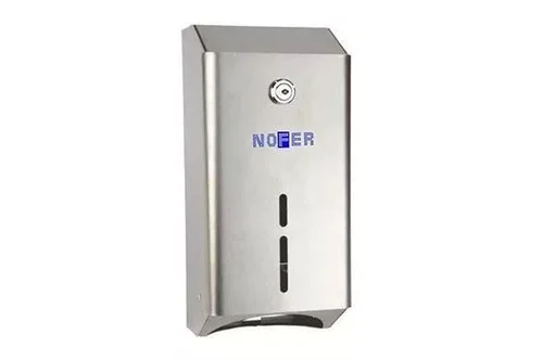 Диспенсер для листовой туалетной бумаги из нержавеющей стали матовый Nofer 05107.S
