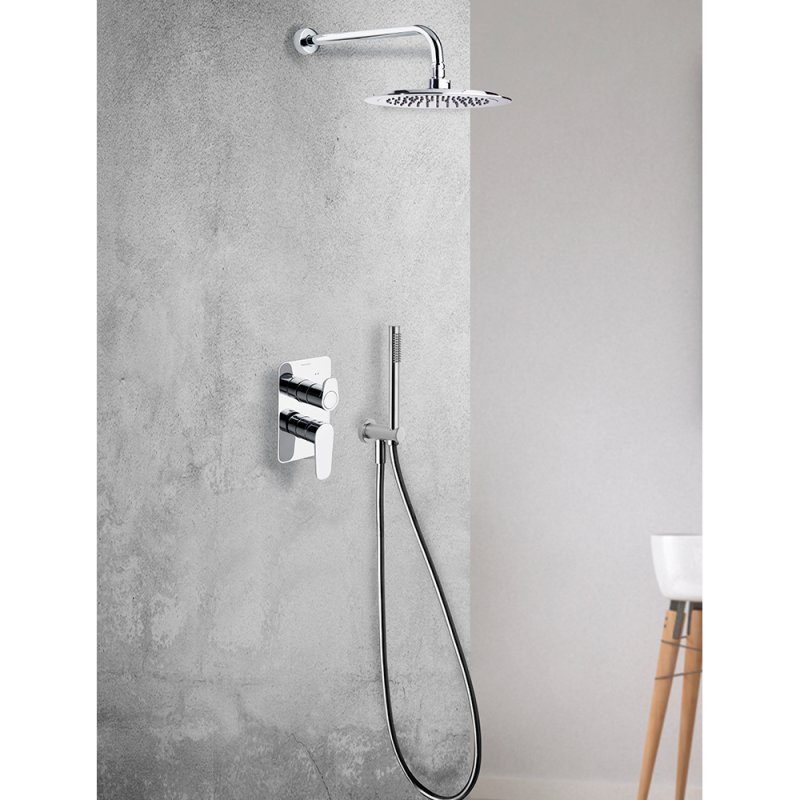 Встраиваемая душевая система с тропическим душем и душевым комплектом ALEXIA K3615021