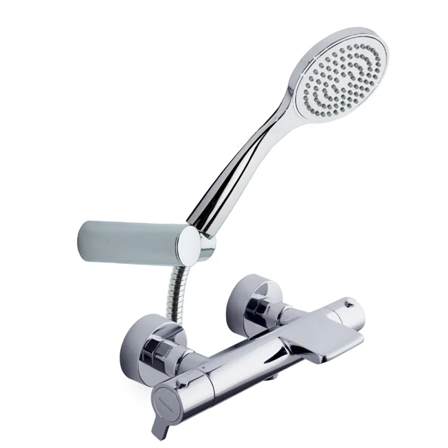 Термостатический смеситель для ванны наружнего монтажа с каскадным изливом и душевым комплектом BLAUTHERM 9439T1