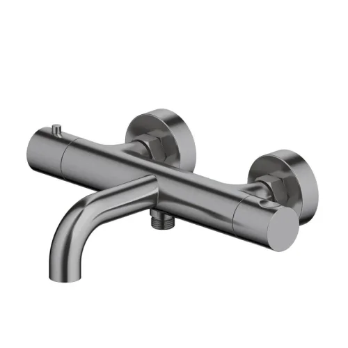 AQ1343BGM ЕВРОПА термостатический смеситель для ванны, оружейная сталь