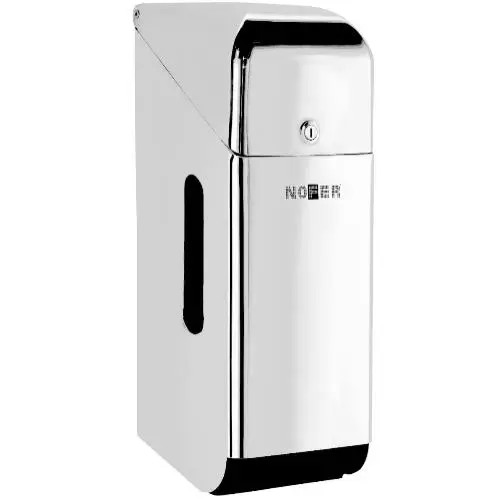 Диспенсер для туалетной бумаги прямоугольный глянцевый для 3 рулонов Nofer 05100.B