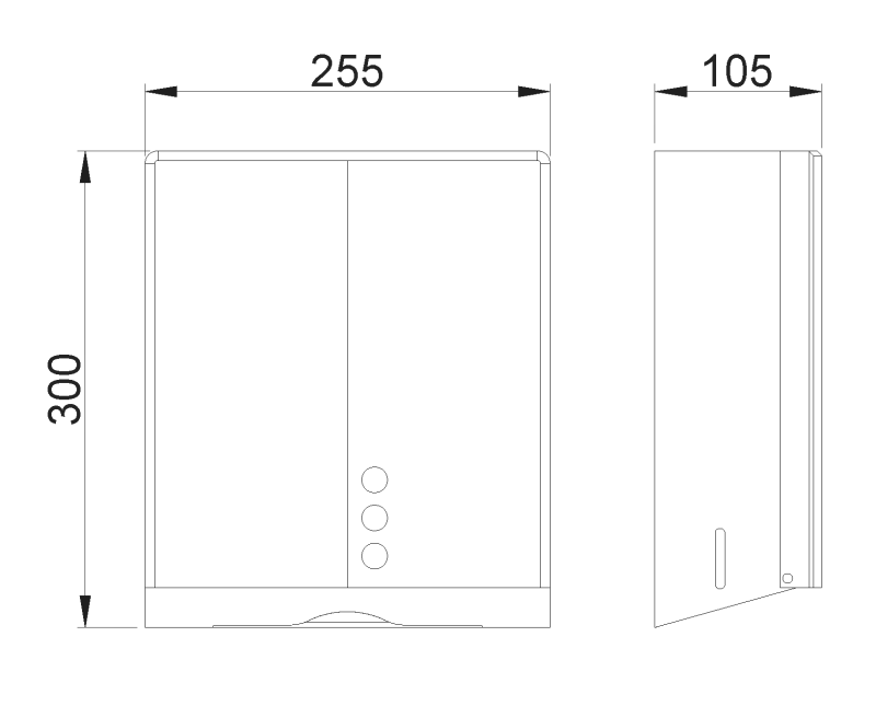 Диспенсер для бумажных полотенец industrial evo Nofer 04046.N