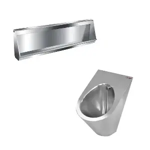 Антивандальные писсуары скрытый подвод воды