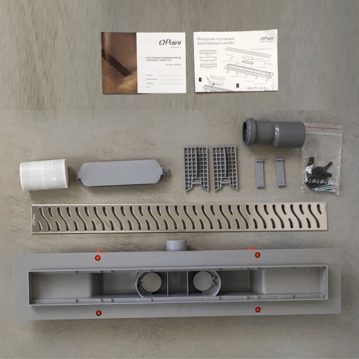 Душевой лоток PAINI CH450H Harmony 450 мм Душевой лоток PAINI CH450H Harmony 450 мм