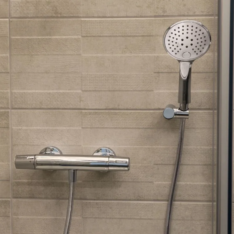 Термостатический смеситель для душа наружнего монтажа с душевым комплектом TZAR 343401TR Термостатический смеситель для душа наружнего монтажа с душевым комплектом TZAR 343401TR