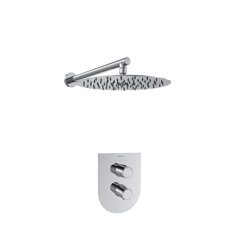 Встраиваемый термостатический смеситель для душа с тропическим душем TZAR K3424013