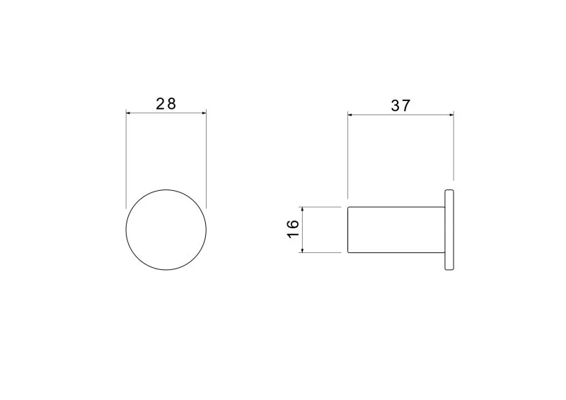 Крючок AQUATEK, матовый черный AQ4401MB ЛИРА