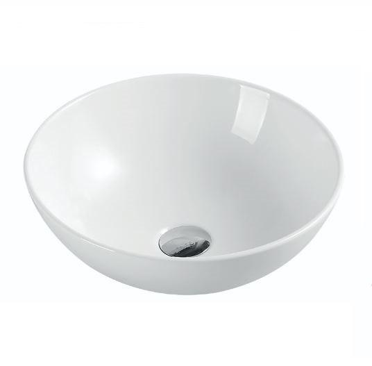 Раковина накладная круглая 400x400x145 мм SPIN 40 NOFER 23540 белый