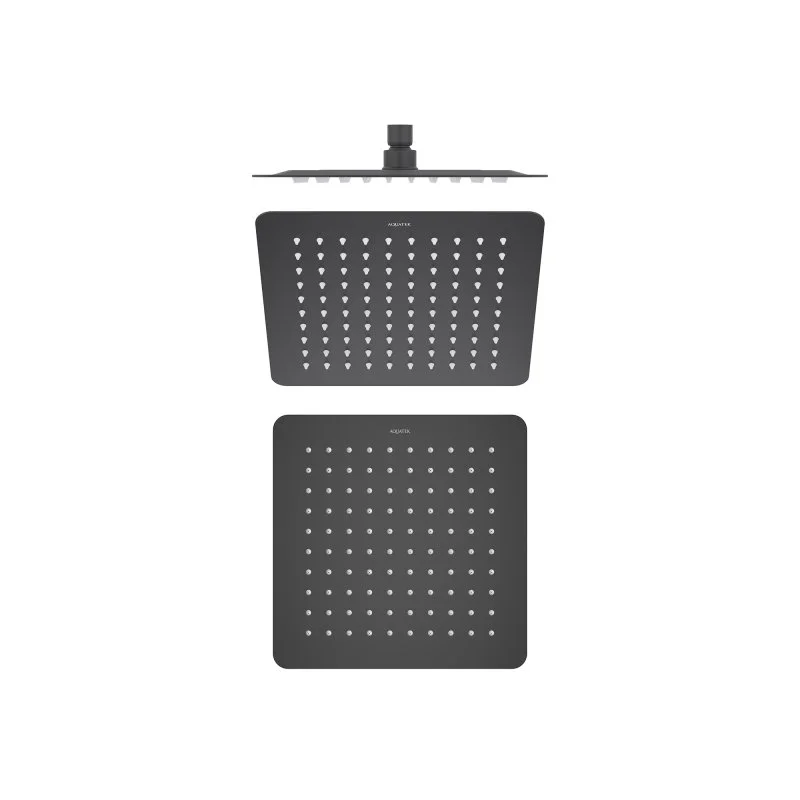 Квадратный верхний душ  250*250*2 мм AQUATEK, матовый черный AQ2072MB