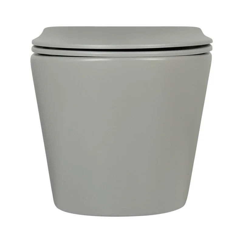 Унитаз подвесной безободковый AQUATEK ВЕГА AQ1905-MG 525*360*320мм, матовый серый