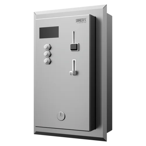 Встроенный монетный и жетонный автомат для 1-3 душей, выбор автоматом Sanela SLZA 01MZ 88012