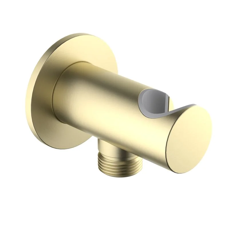 AQ2464BG шланговое подсоединение с держателем, шлиф. золото