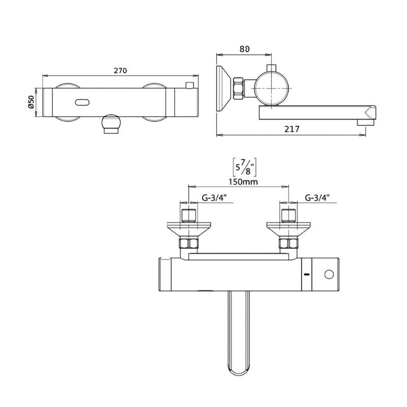 STERN Apollo Medical B 314500 Сенсорный смеситель для раковины (хром)