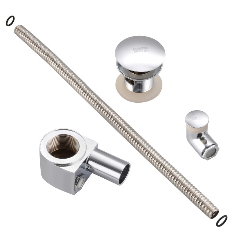 Сифон хромированный для раковины Kopfgescheit KG-A100