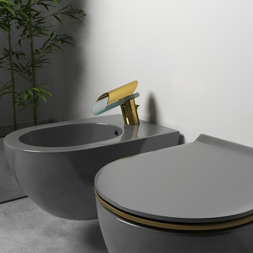 Смеситель для биде PAINI Morgana 73OP306VR, золото, излив стекло, золото PVD (OP) Смеситель для биде PAINI Morgana 73OP306VR, золото, излив стекло, золото PVD (OP)