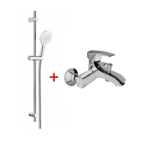 ANCRSET32V1BR Комплект смесителей Paini Angel 2в1, для ванны с душевым комплектом, хром
