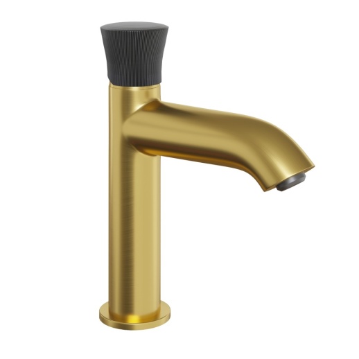 Смеситель для раковины PAINI Domus 18PJ205PZ без донного клапана, брашированное золото PVD (PJ)