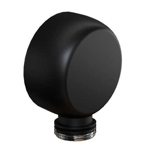 Вывод для воды PAINI 50YO503P круглый, черный (YO)