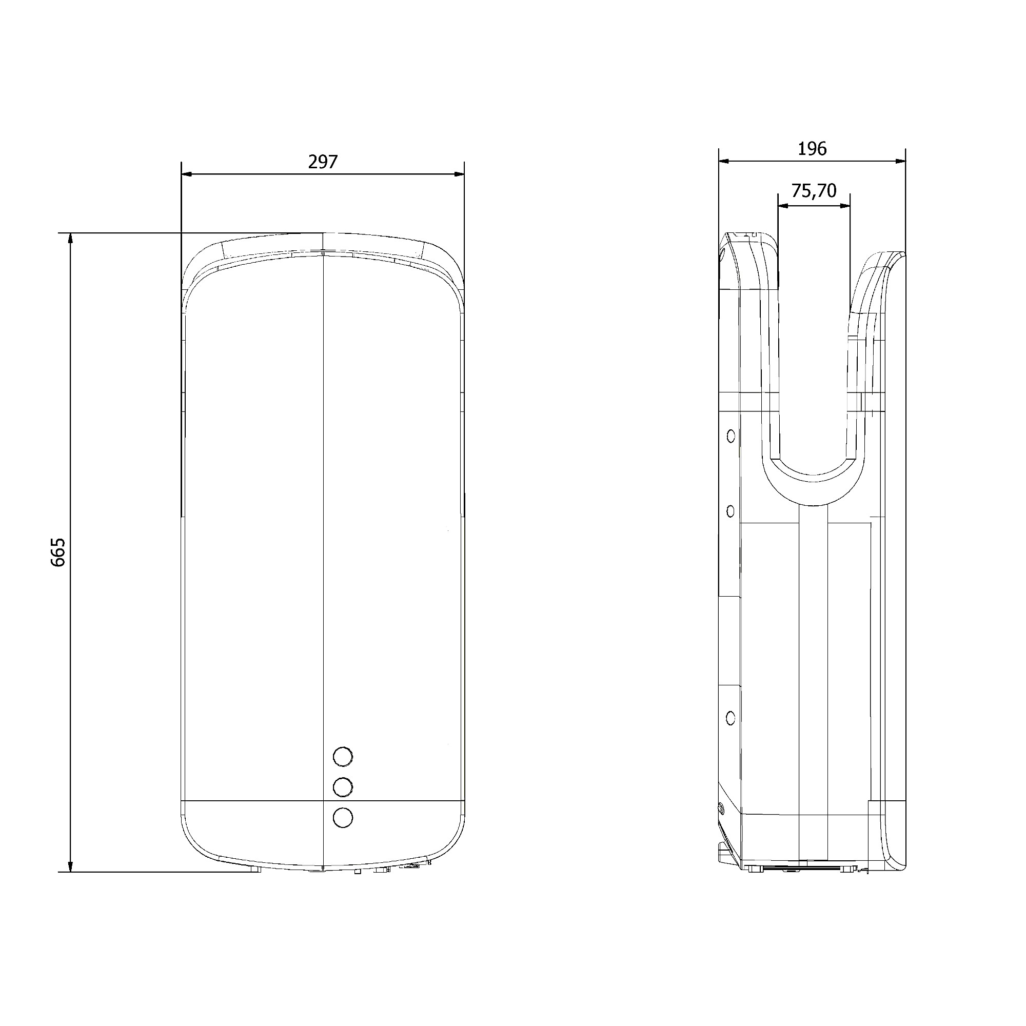 Сушилка погружная 1650 W ABS EVO-JET NOFER 01350.NB чёрный