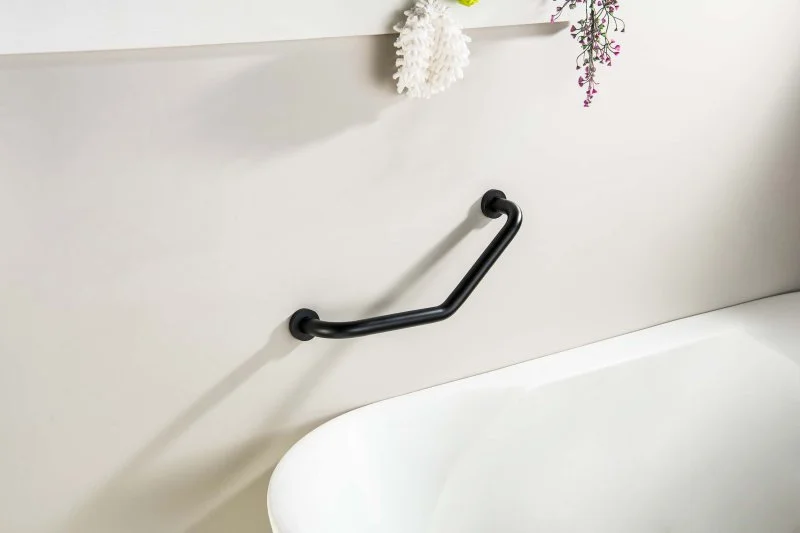 Поручень 425 мм AQUATEK, матовый черный AQ4997MB