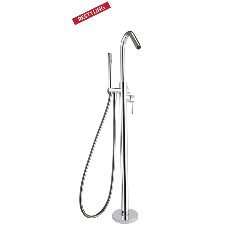 Напольный смеситель для ванны однорычажный с душевым комплектом DRAKO 338502MO