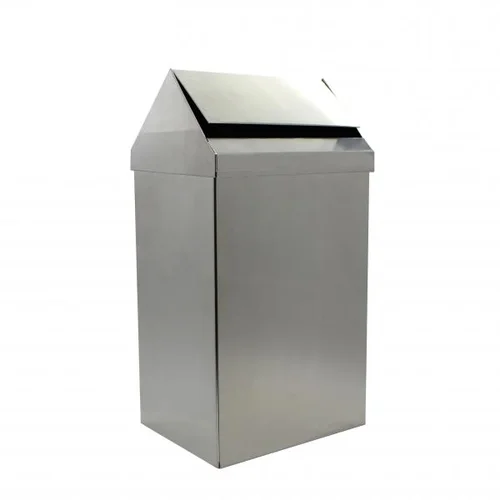 Контейнер из нержавеющей стали прямоугольный 40 л. с крышкой Nofer 14075.40.B