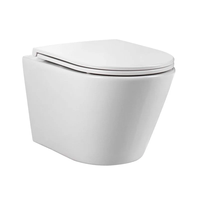 Унитаз-компакт подвесной AQ1904T-00 ВЕГА, смыв TORNADO, цвет белый, 490*360*320 мм