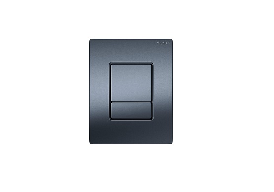 Панель смыва для инсталляции AQUATEK INSP-0000002 Pneumo N, оружейная сталь
