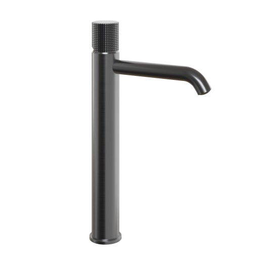 Смеситель для раковины PAINI Cox Grip 7GPZ205OLL без донного клапана, высокий, черный брашированный PVD (PZ)